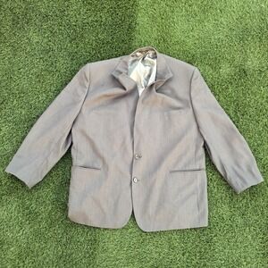 Adolfo Mens Size 50PR Brown Striped Blazer